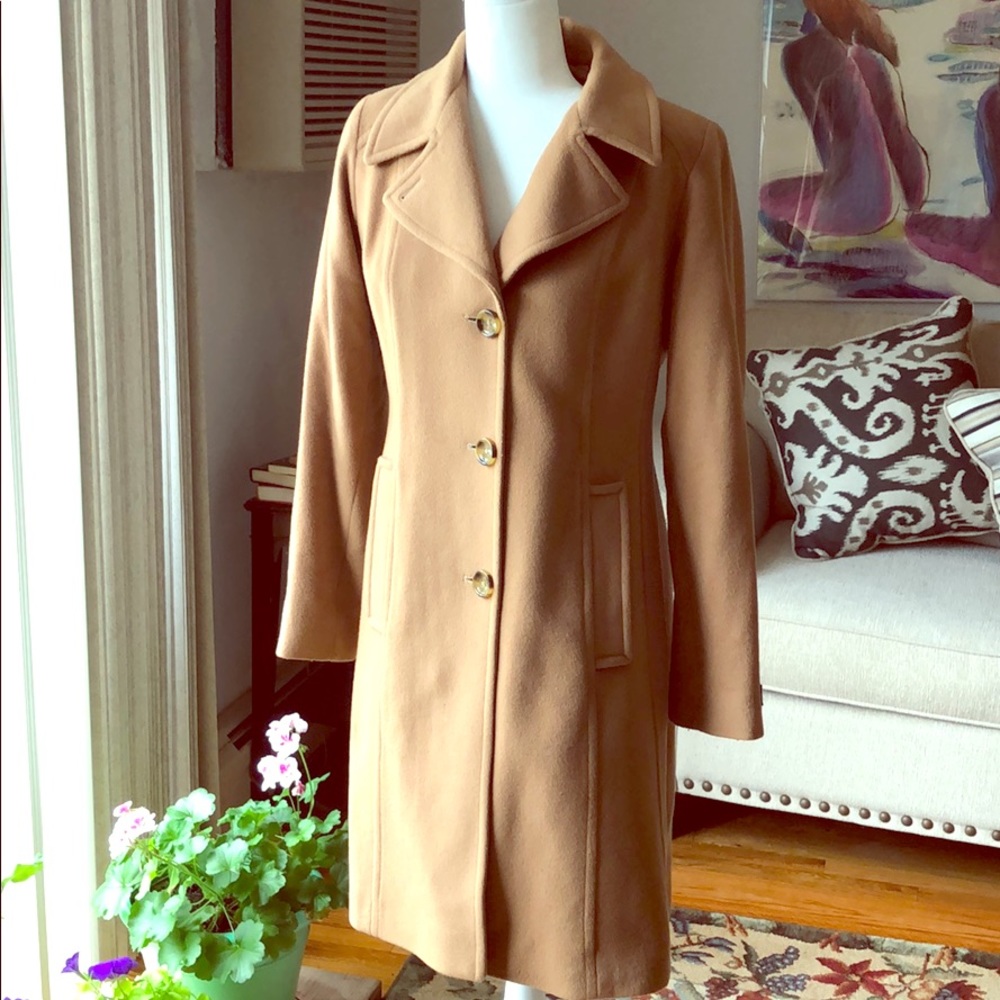 Tan Wool/Cashmere Coat